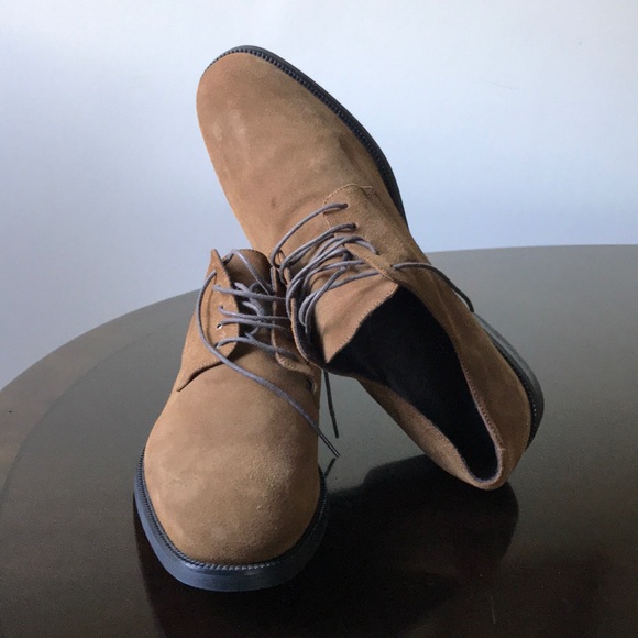 Tan suede Saks 5th Avenue Brand 9.5M plain Oxfords